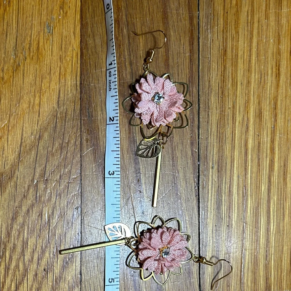 3/$25 Floral Drop Earrings - Picture 3 of 5